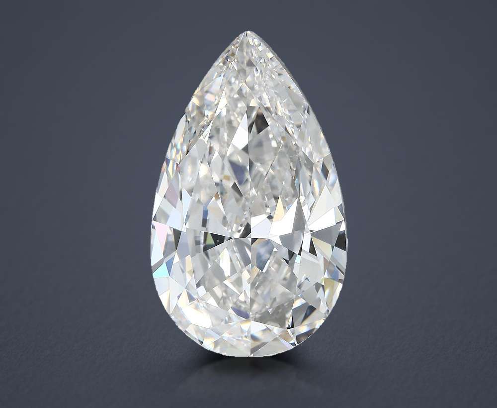 15.07ct H VVS2 Very Good Cut Pear Diamond