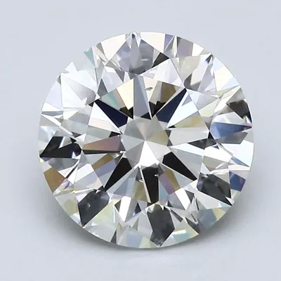 3.01ct J SI1 Rare Carat Ideal Cut Round Diamond