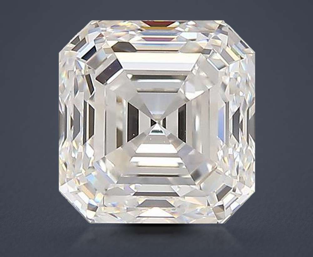 2.51ct E VS1 Very Good Cut Asscher Diamond
