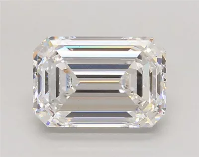 3.03ct F VS1 Rare Carat Ideal Cut Emerald Lab Grown Diamond