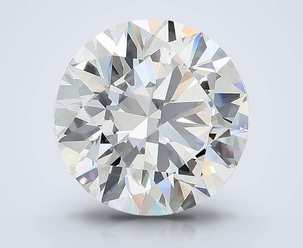 4.27ct E VVS2 Rare Carat Ideal Cut Round Lab Grown Diamond