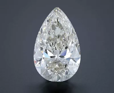 3.01ct K SI1 Rare Carat Ideal Cut Pear Diamond