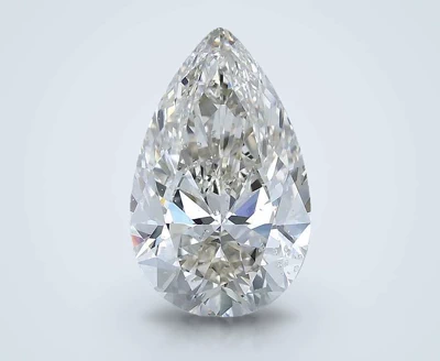 3.01ct K SI1 Rare Carat Ideal Cut Pear Diamond