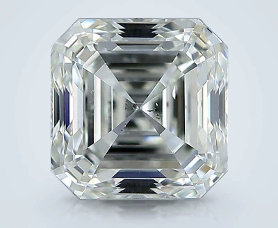 0.91ct K SI1 Rare Carat Ideal Cut Asscher Diamond