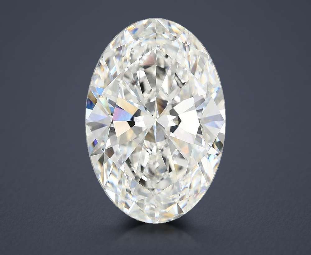 11.85ct E VVS2 Rare Carat Ideal Cut Oval Lab Grown Diamond