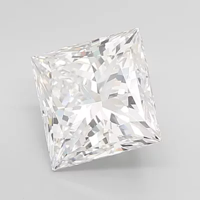 5.05ct D VS1 Rare Carat Ideal Cut Princess Lab Grown Diamond