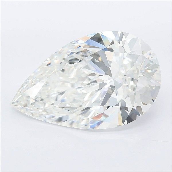 11.04ct F VVS2 Rare Carat Ideal Cut Pear Lab Grown Diamond