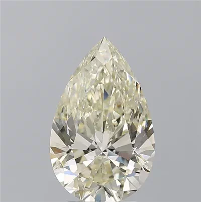 4.01ct K SI1 Rare Carat Ideal Cut Pear Diamond