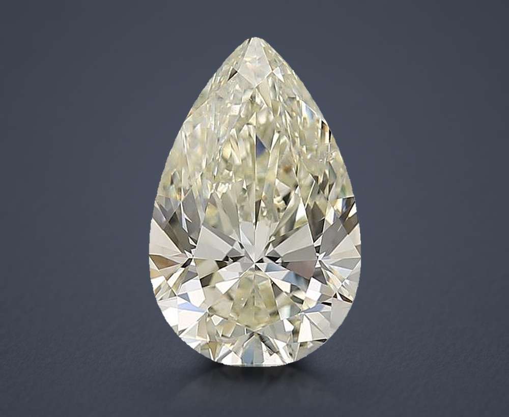4.01ct K SI1 Rare Carat Ideal Cut Pear Diamond
