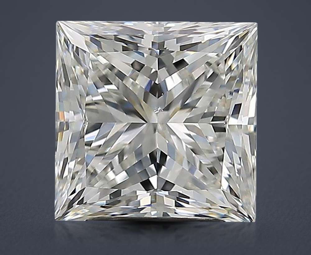 3.01ct I SI1 Rare Carat Ideal Cut Princess Diamond