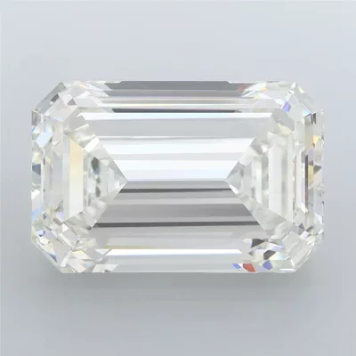 12.03ct H VVS2 Rare Carat Ideal Cut Emerald Lab Grown Diamond