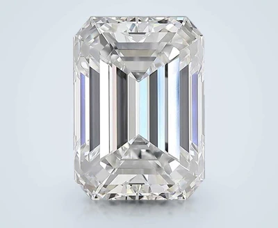 7.15ct D VS1 Rare Carat Ideal Cut Emerald Diamond