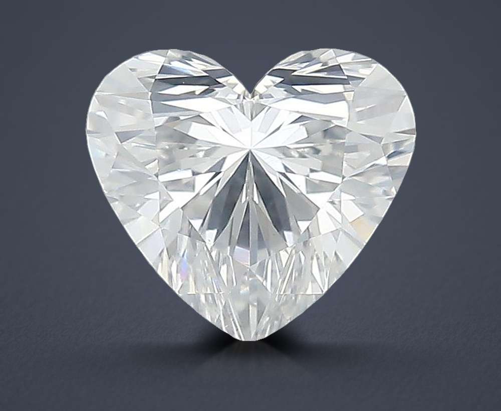 1.31ct F SI2 Rare Carat Ideal Cut Heart Diamond