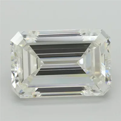 5.35ct G VVS2 Rare Carat Ideal Cut Emerald Lab Grown Diamond