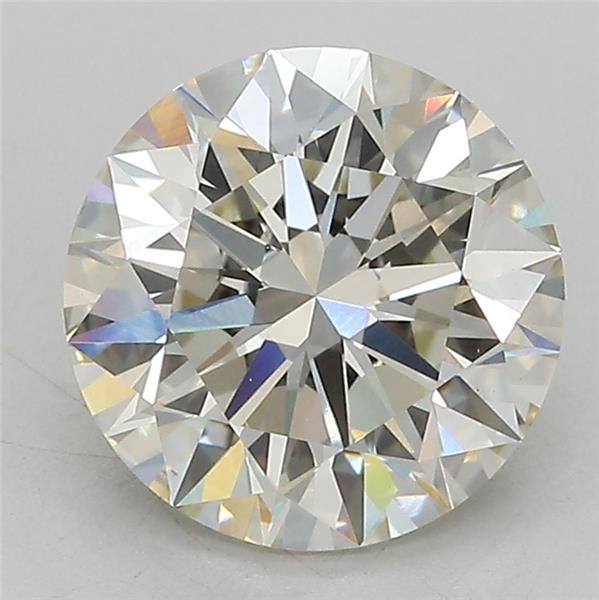 3.06ct J VS1 Rare Carat Ideal Cut Round Lab Grown Diamond