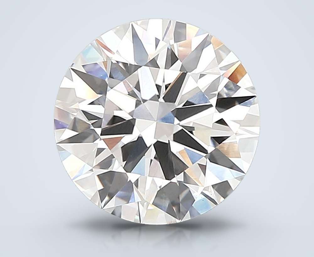 7.03ct F VS1 Rare Carat Ideal Cut Round Lab Grown Diamond
