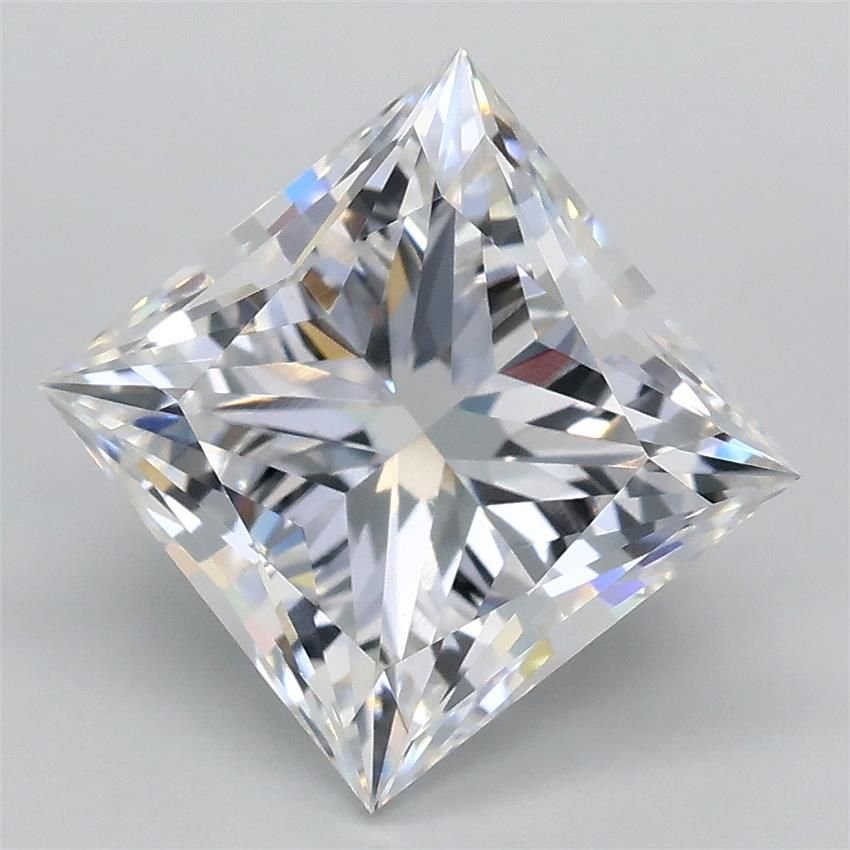 3.08ct D VS1 Rare Carat Ideal Cut Princess Lab Grown Diamond