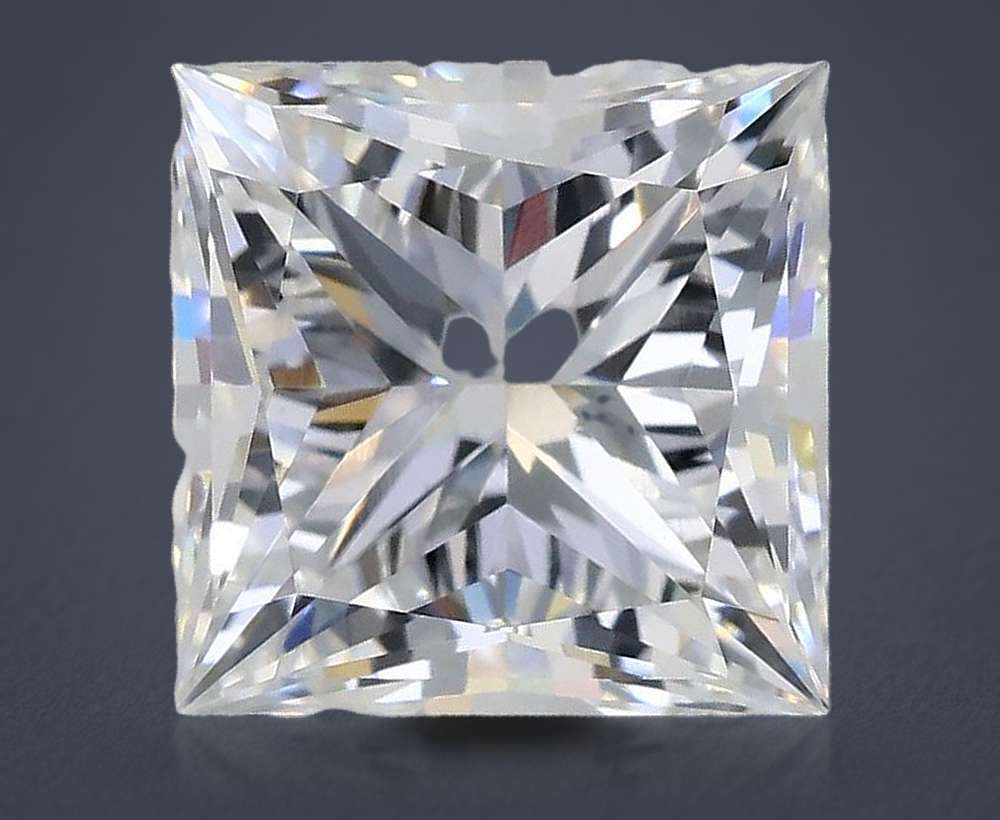 3.08ct D VS1 Rare Carat Ideal Cut Princess Lab Grown Diamond