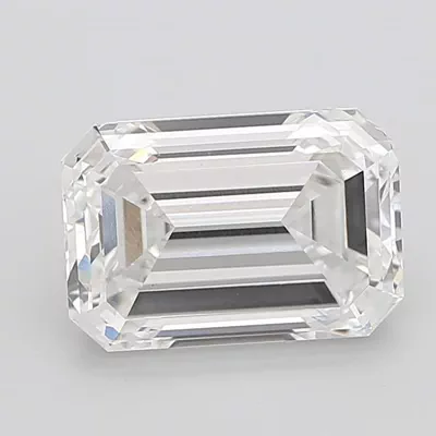 10.07ct F VVS2 Excellent Cut Emerald Lab Grown Diamond