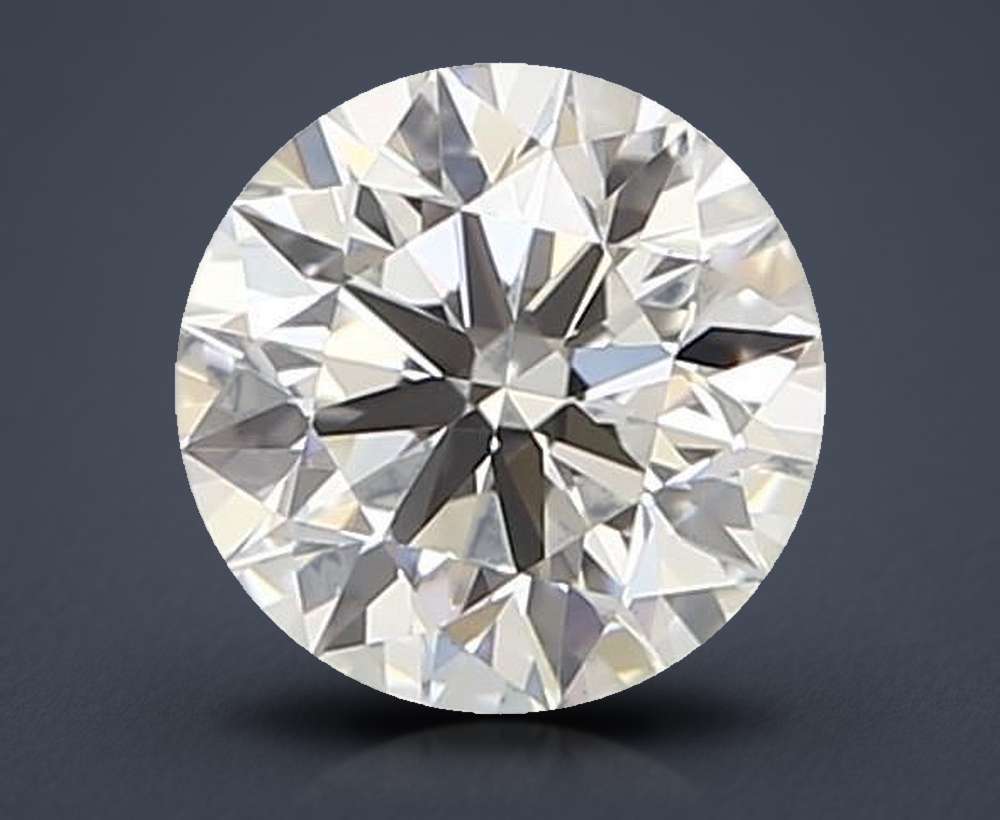 0.34ct H VVS2 Rare Carat Ideal Cut Round Diamond