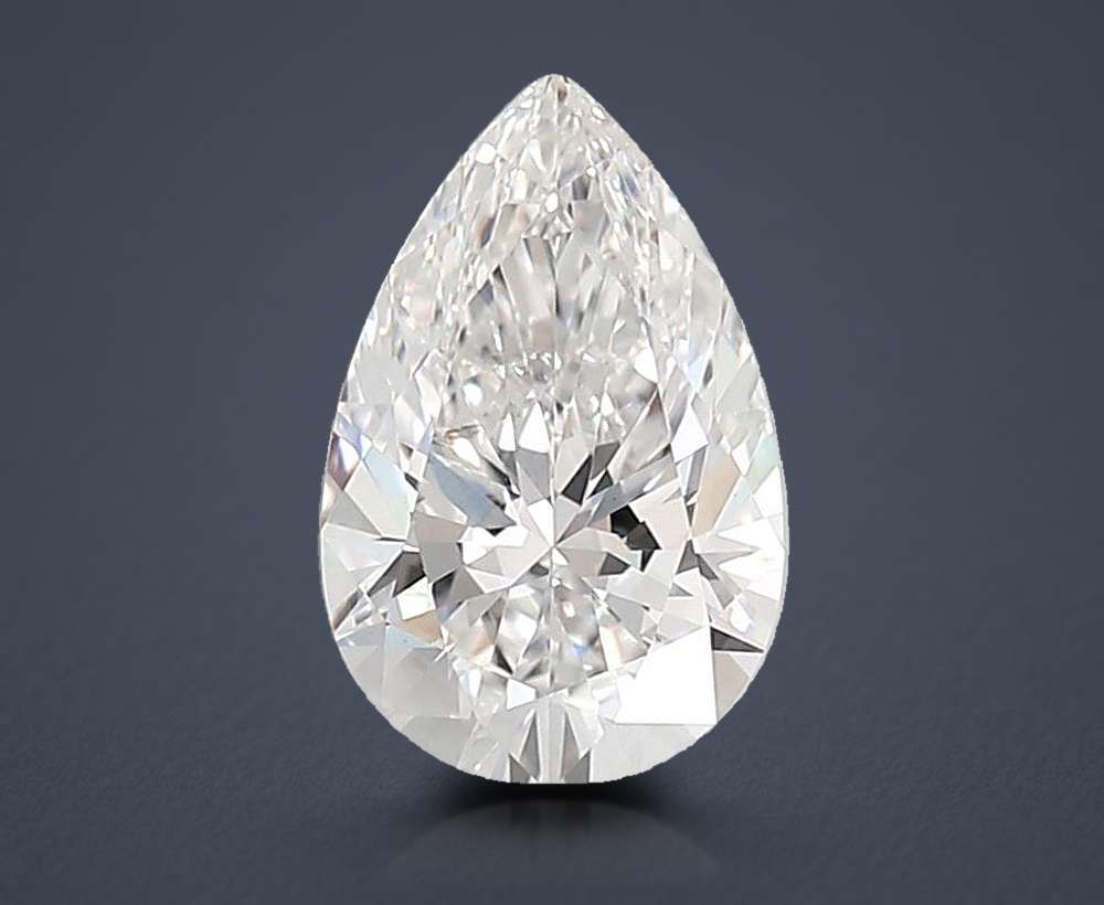 2.08ct E VS2 Rare Carat Ideal Cut Pear Lab Grown Diamond