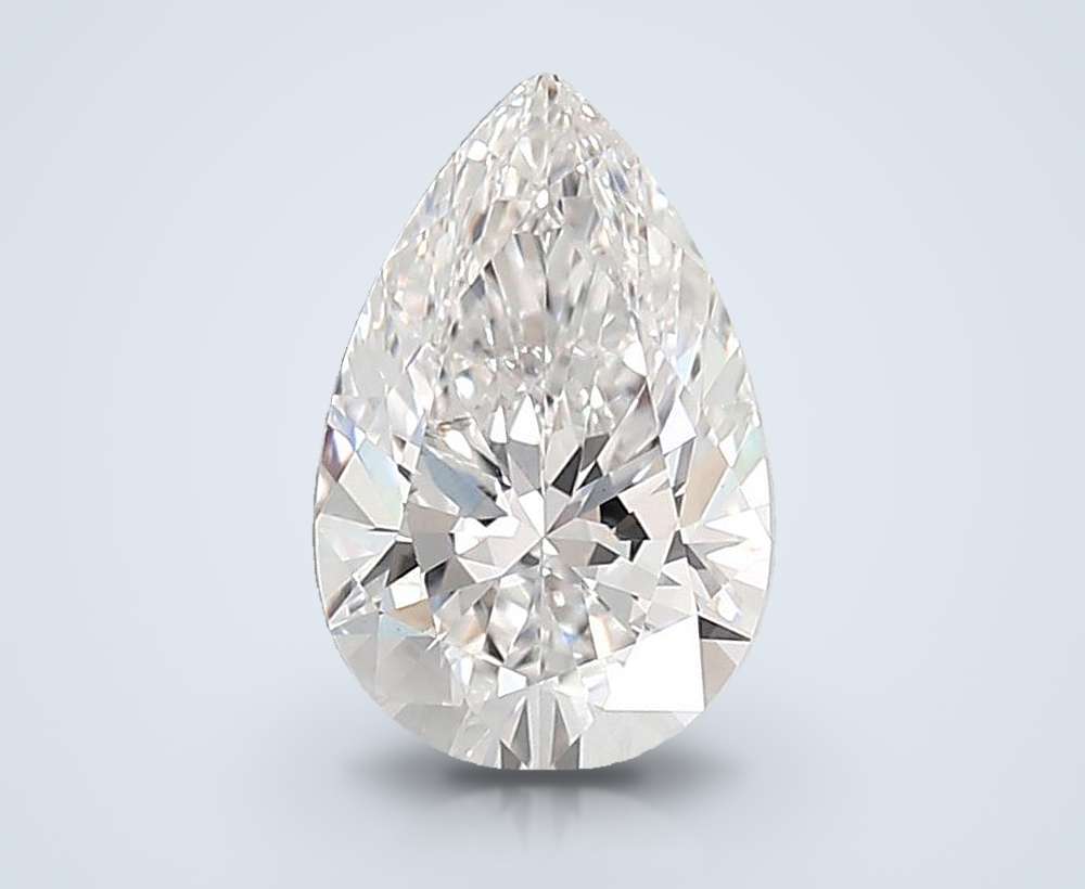 2.08ct E VS2 Rare Carat Ideal Cut Pear Lab Grown Diamond
