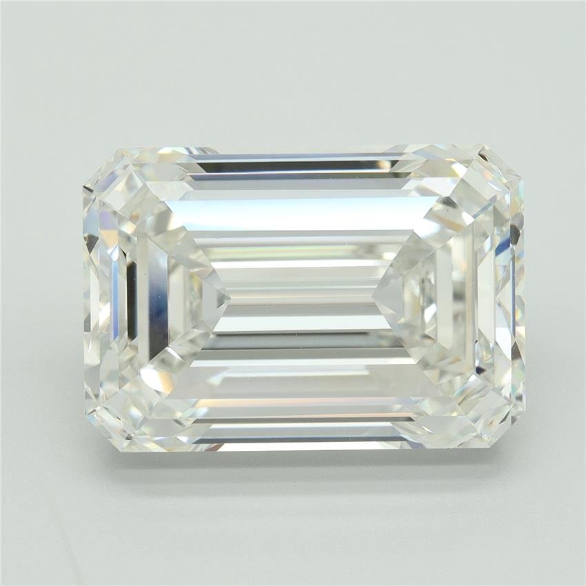17.08ct G VVS2 Rare Carat Ideal Cut Emerald Lab Grown Diamond