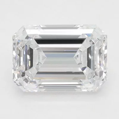 1.51ct D VS1 Rare Carat Ideal Cut Emerald Lab Grown Diamond