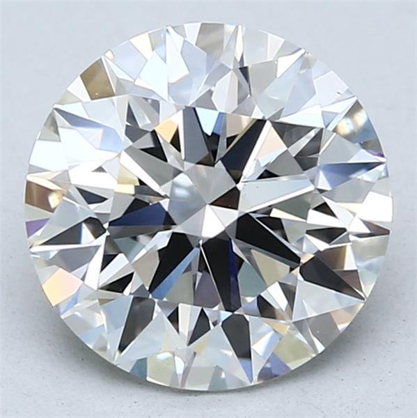 3.01ct F VS1 Rare Carat Ideal Cut Round Lab Grown Diamond