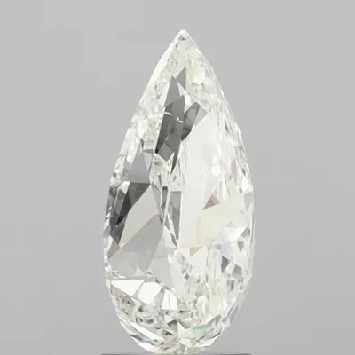 3.02ct K SI2 Rare Carat Ideal Cut Pear Diamond