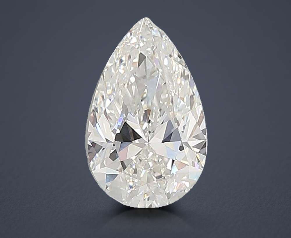 5.01ct G VVS2 Rare Carat Ideal Cut Pear Lab Grown Diamond