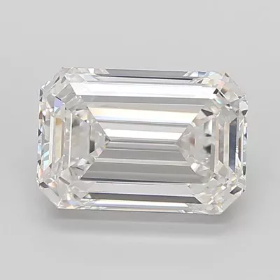 10.05ct F VVS2 Rare Carat Ideal Cut Emerald Lab Grown Diamond