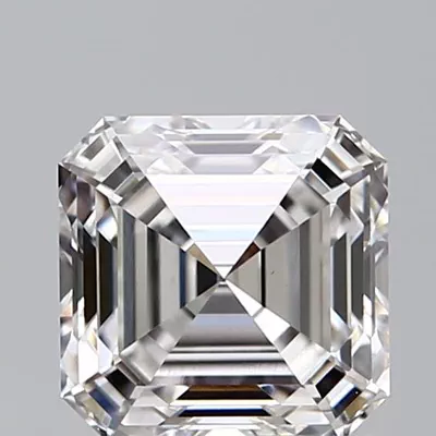 1.28ct E VS1 Rare Carat Ideal Cut Asscher Lab Grown Diamond