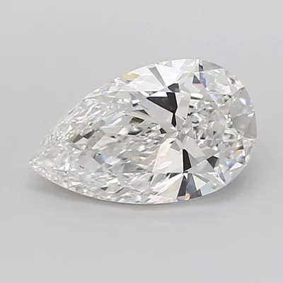 1.58ct E VVS2 Rare Carat Ideal Cut Pear Lab Grown Diamond