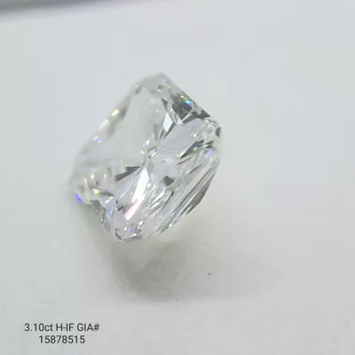 3.10ct H IF Very Good Cut Radiant Diamond