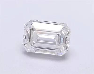 1.09ct F VS2 Rare Carat Ideal Cut Emerald Lab Grown Diamond