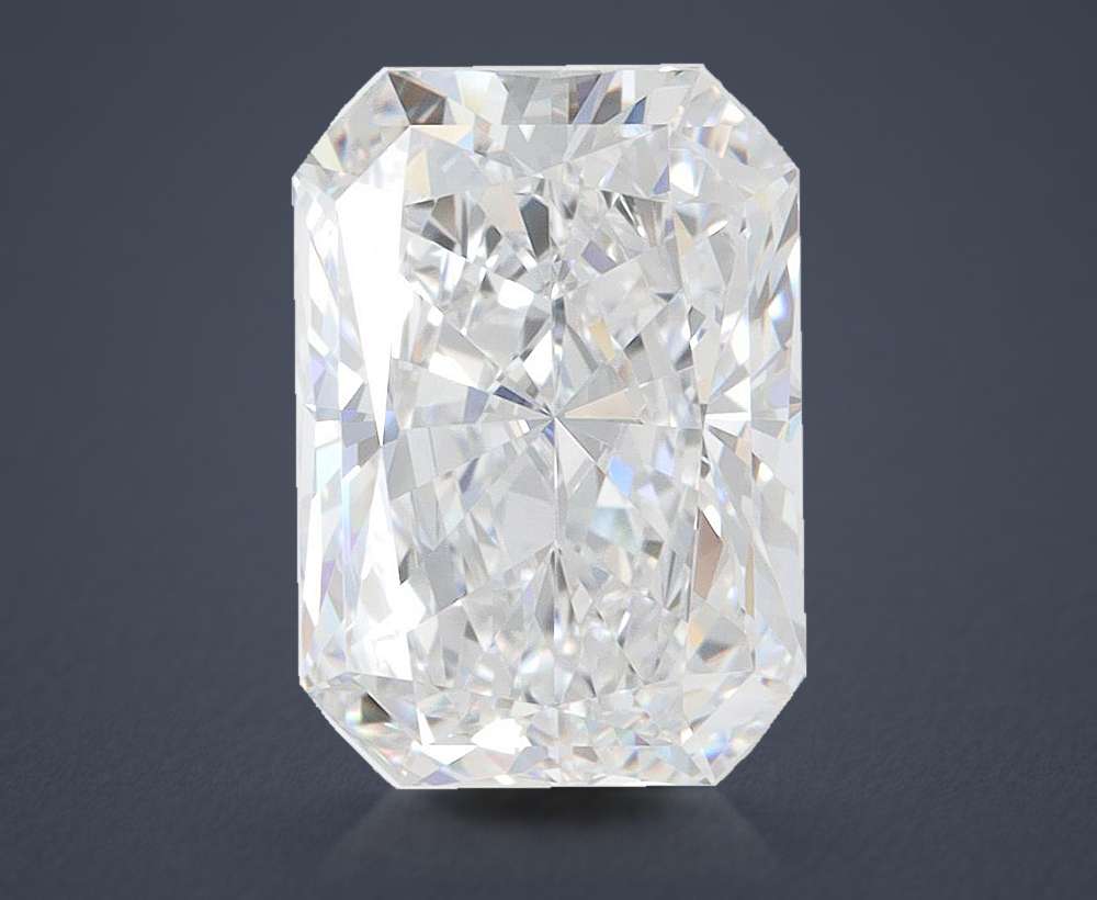 4.07ct D VVS2 Rare Carat Ideal Cut Radiant Lab Grown Diamond