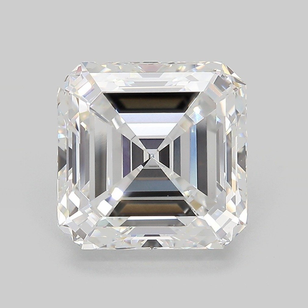 6.08ct E VVS2 Rare Carat Ideal Cut Asscher Lab Grown Diamond