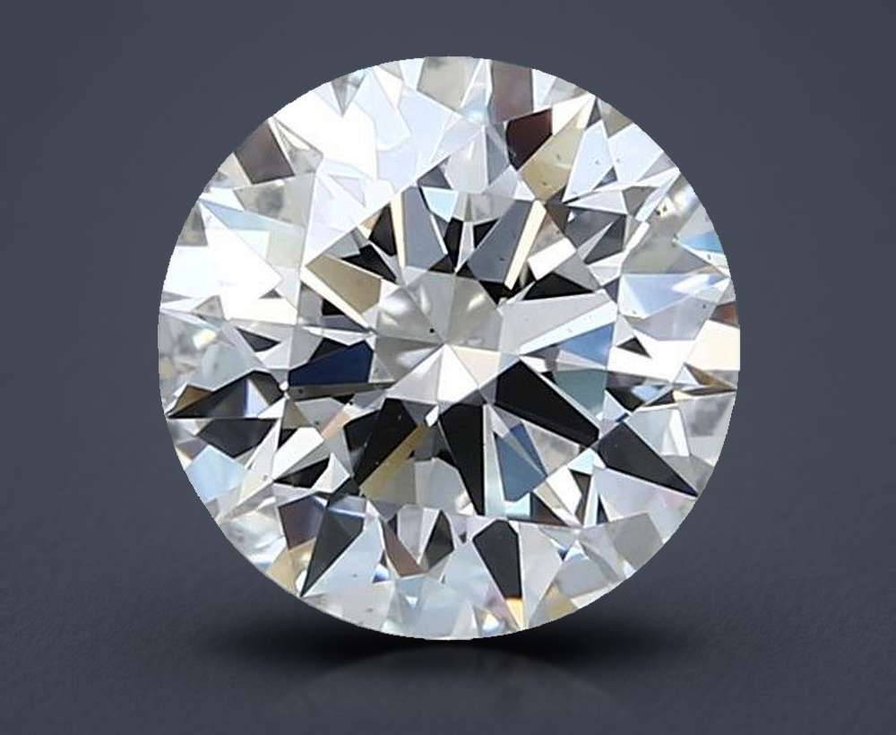 2.03ct E VS2 Rare Carat Ideal Cut Round Lab Grown Diamond