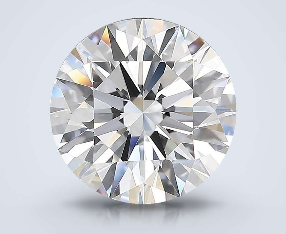3.51ct E VVS2 Rare Carat Ideal Cut Round Diamond