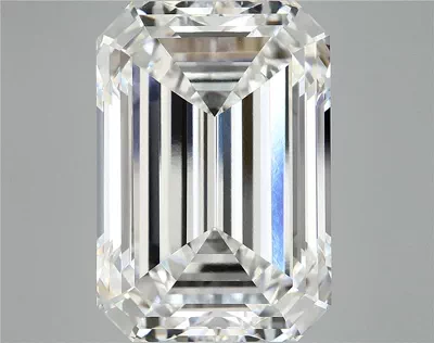 12.58ct F VVS2 Rare Carat Ideal Cut Emerald Lab Grown Diamond