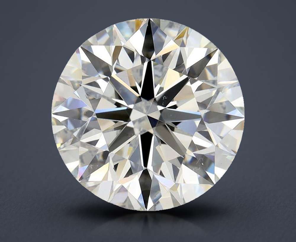 2.70ct K VS2 Rare Carat Ideal Cut Round Diamond