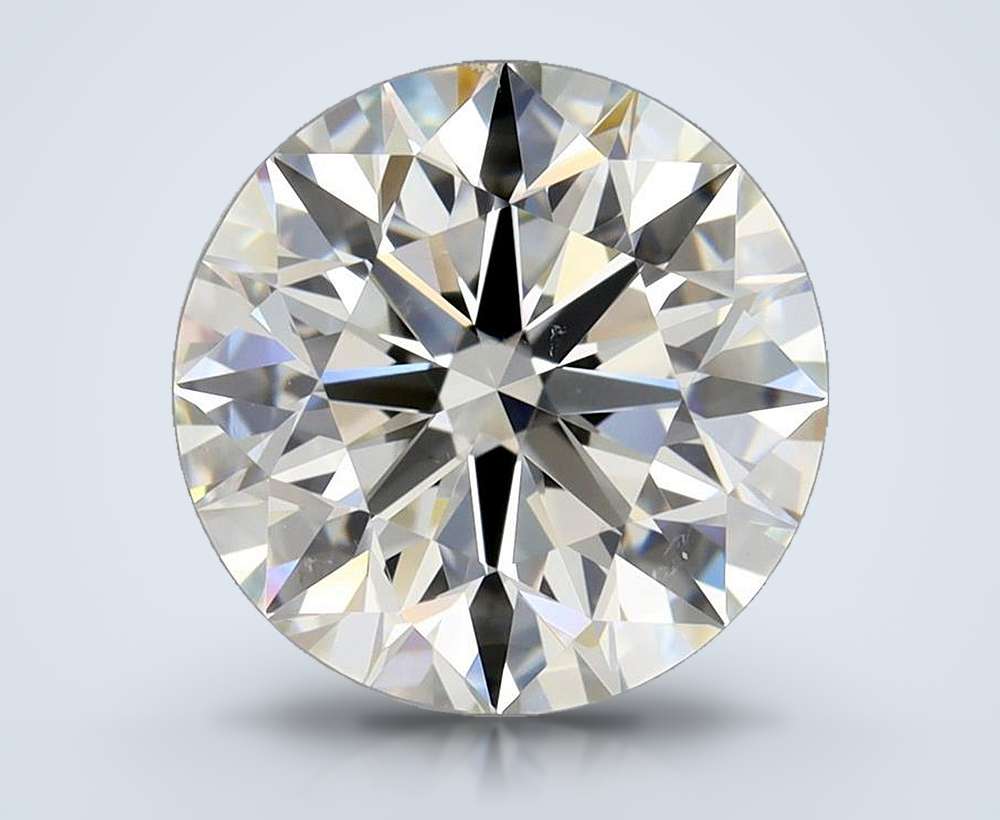 2.70ct K VS2 Rare Carat Ideal Cut Round Diamond