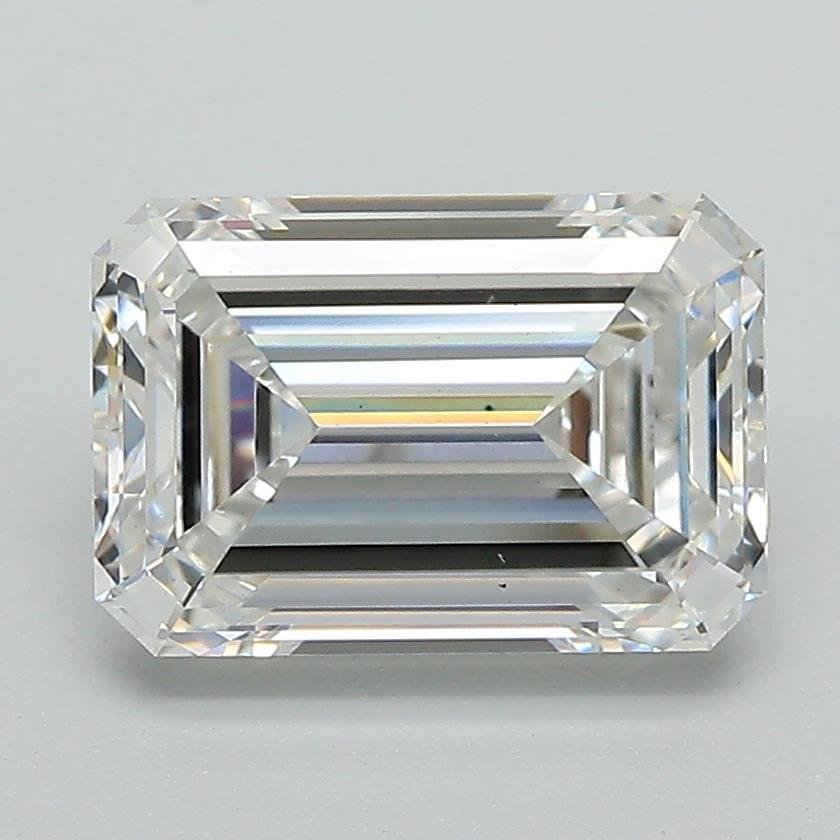 2.58ct E VS1 Rare Carat Ideal Cut Emerald Lab Grown Diamond