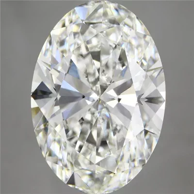 12.08ct F VVS2 Rare Carat Ideal Cut Oval Lab Grown Diamond