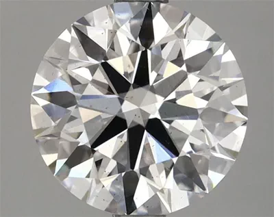 2.43ct E SI1 Rare Carat Ideal Cut Round Lab Grown Diamond