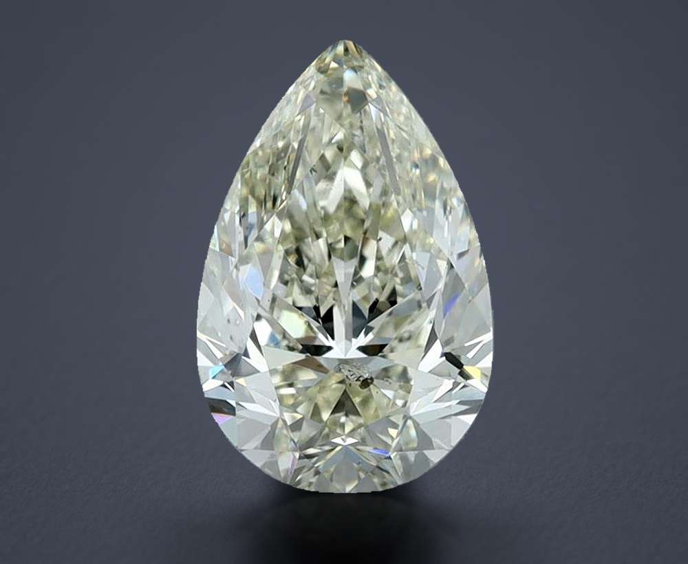 2.03ct K SI2 Rare Carat Ideal Cut Pear Diamond