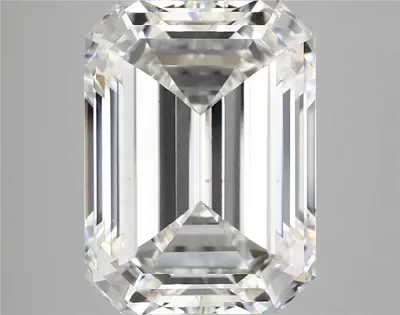 8.52ct F VS2 Rare Carat Ideal Cut Emerald Lab Grown Diamond