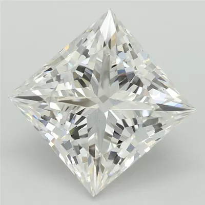 3.56ct E VS2 Rare Carat Ideal Cut Princess Lab Grown Diamond