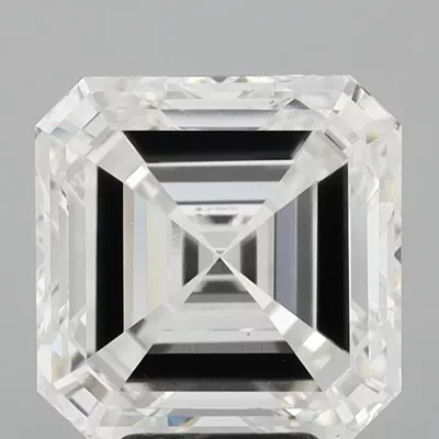 6.06ct F VS1 Very Good Cut Asscher Lab Grown Diamond